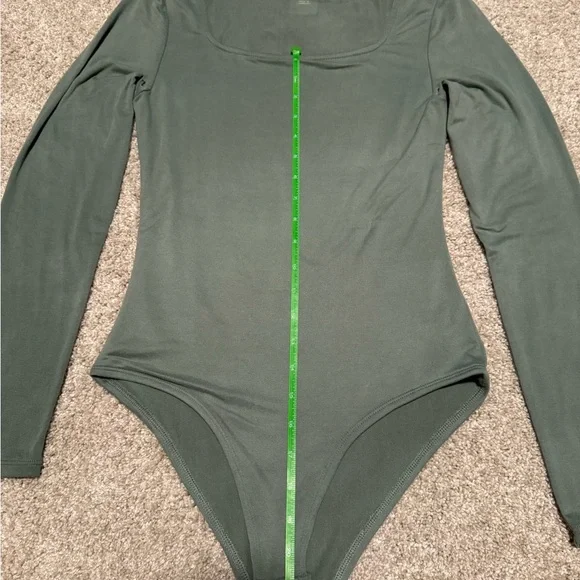 Olive Long Sleeve Bodysuit - Picture 3 of 6